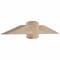 Ekena Millwork Eugene Smooth Timber Gable Bracket, Douglas Fir, 48"W x 8"H x 5 1/2"D x 5 1/2"F, 4/12 Pitch GBW048X08X0606EUG00SDF - alternate 2